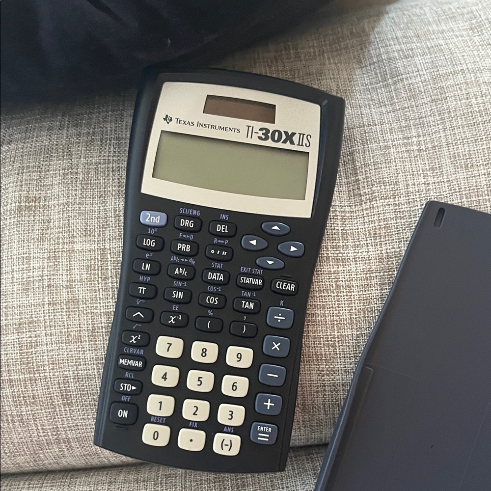 Texas Instruments TI-30XIIS Calculator in Black and White